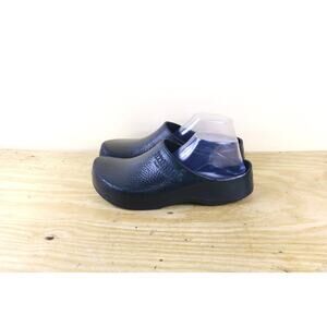Birkenstock Birks Sandals Womens 9 Blue Clogs Profi 39 Rubber Shoes